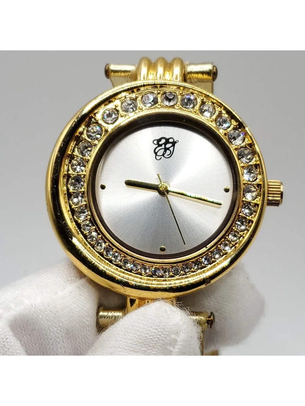 Elizabeth Taylor Quartz Womens 33mm Watch Gold Tone New Battery
